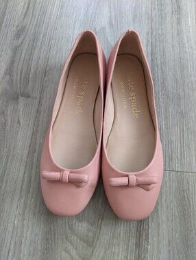 KATE SPADE Pink Bow Ballet Flats